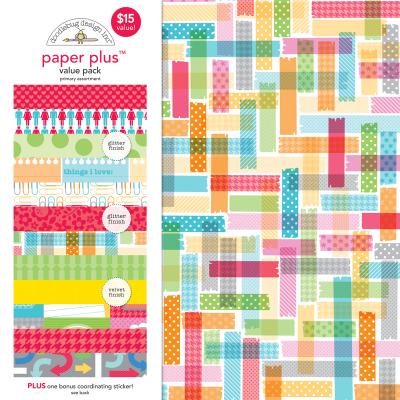 Doodlebug Paper Plus Pack Designpapier - Primary